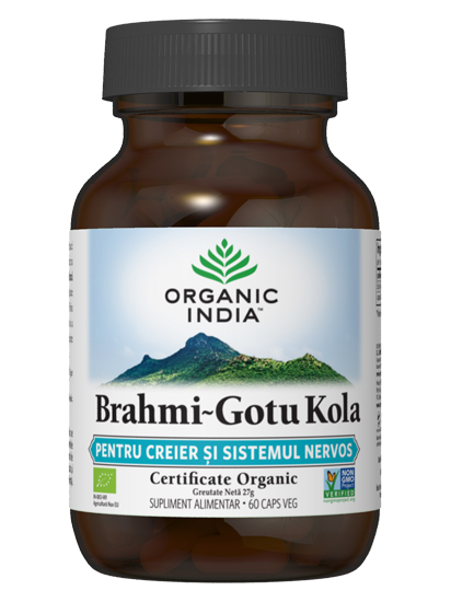 Picture of ORGANIC INDIA Brahmi-Gotu Kola | Creier și Sistem Nervos