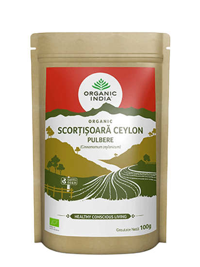 Picture of ORGANIC INDIA | Scorțișoară Ceylon Pulbere 100% Certificată Organic Fără Gluten 100g